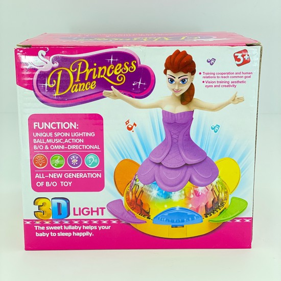 Dream Princess Doll με μουσική και 4D φώτα για παιδιά - τυχαίο χρώμα
