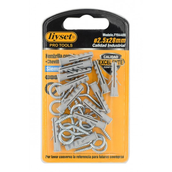 Βίδες Κρίκοι με Βίσματα 2.5x28mm