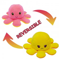 Reversible octopus shape, stuffed velvet and soft doll (One piece)