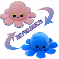 Reversible Fire eye octopus shape, stuffed velvet and soft doll (One piece) 