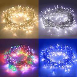 Christmas String Lights End-to-End Plug 8 Modes，Outdoor Waterproof UL Certificated Indoor Fairy Lights Halloween Garden Patio Wedding Christma Trees Parties Decoration