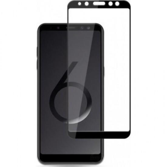 MOCOLO Σκληρυμένο Γυαλί (Tempered Glass) Προστασίας Οθόνης Πλήρης Κάλυψη για Samsung Galaxy A6 Plus (2018) - Μαύρο