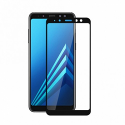 OEM Samsung Galaxy A8 Plus (2018) Full Cover Full Glue - Μαύρο