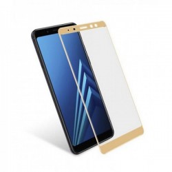 OEM Samsung Galaxy A8 Plus (2018) Πλήρες κάλυμμα πλήρους κόλλας - Χρυσό