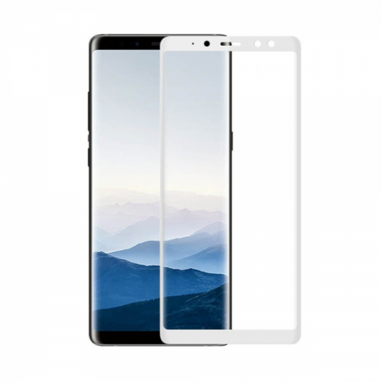 OEM Tempered Glass 9H Για Samsung A530 Galaxy A8 2018 Full White