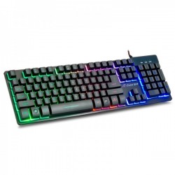 R-Horse FC-723 Waterproof Multimedia Wired Gaming Keyboard 3Led Backlight