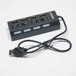 USB 2 HUB WITH 4 PORTS AND SWITCH