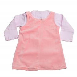 Girls' two-piece long sleeves with zipper on the back